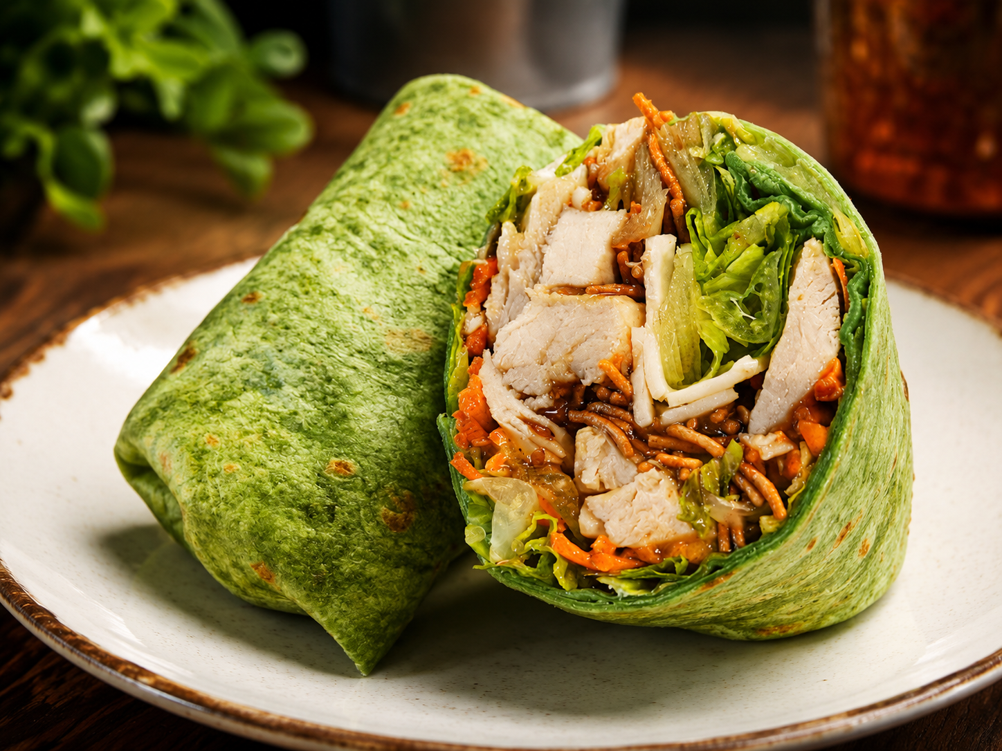 Tai Tai wrap — CJ's signature spicy chicken wrap